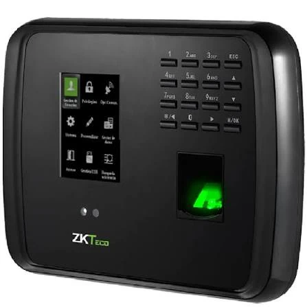 ZKTeco MB460-VL multi-biometric time attendance terminal, angled front view.